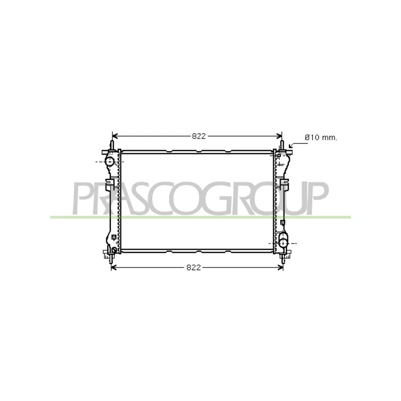 Radiateur, refroidissement du moteur PRASCO FD910R003