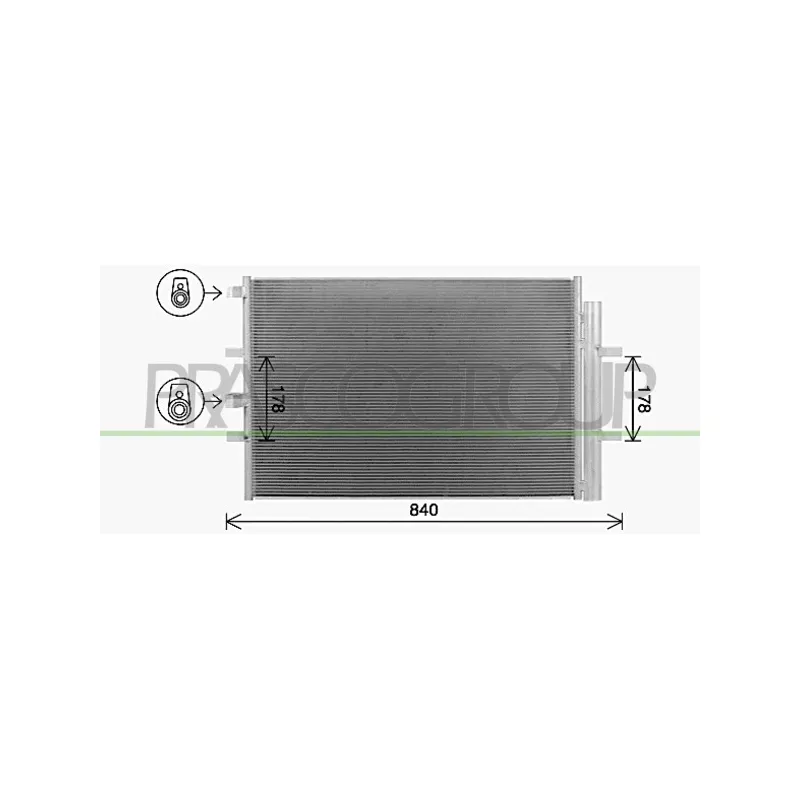 Condenseur, climatisation PRASCO FD912C002