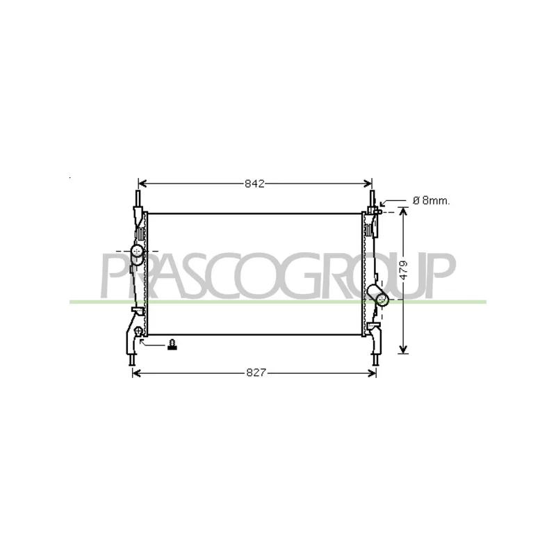 Radiateur, refroidissement du moteur PRASCO FD912R002