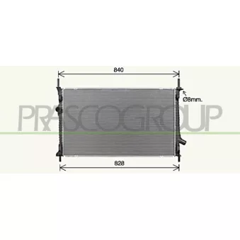 Radiateur, refroidissement du moteur PRASCO FD913R002