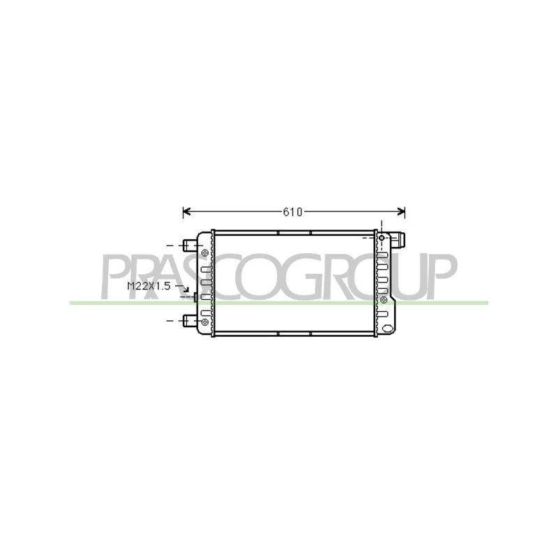 Radiateur, refroidissement du moteur PRASCO FT017R001