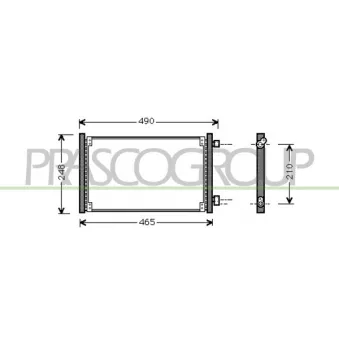 Condenseur, climatisation PRASCO FT019C001