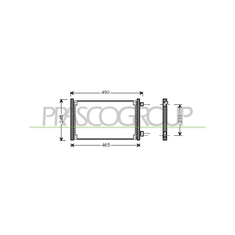 Condenseur, climatisation PRASCO FT019C001