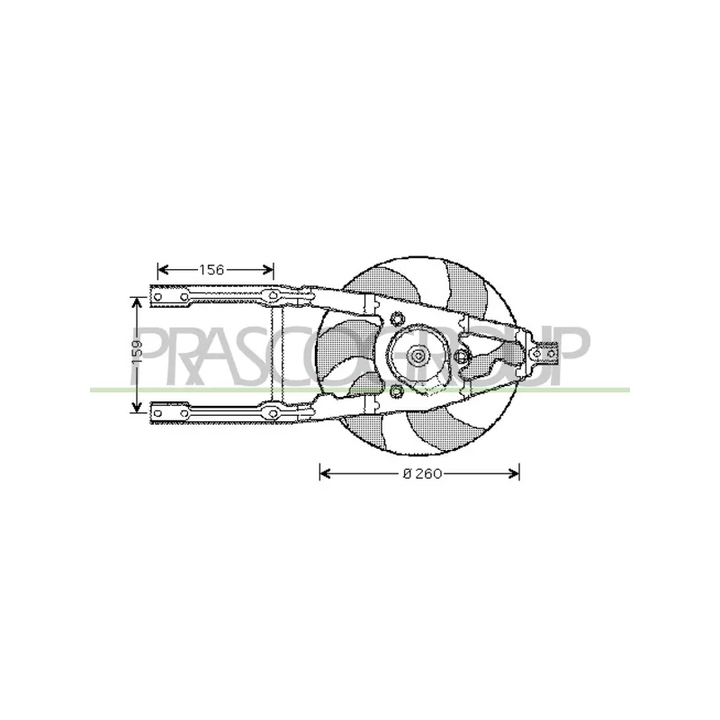 Ventilateur, refroidissement du moteur PRASCO FT019F002