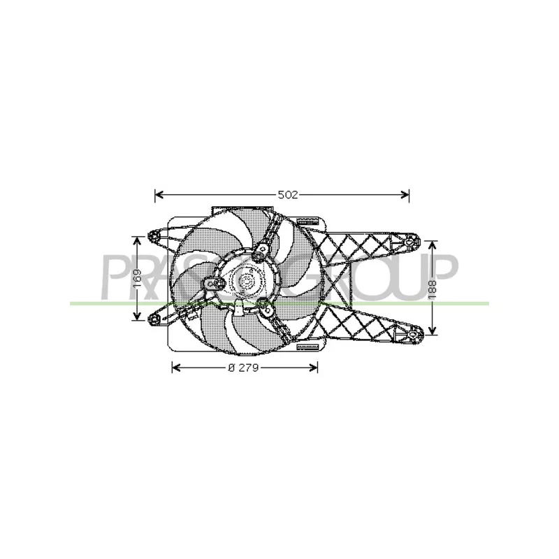 Ventilateur, refroidissement du moteur PRASCO FT020F001