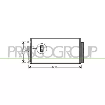 Condenseur, climatisation PRASCO FT030C001