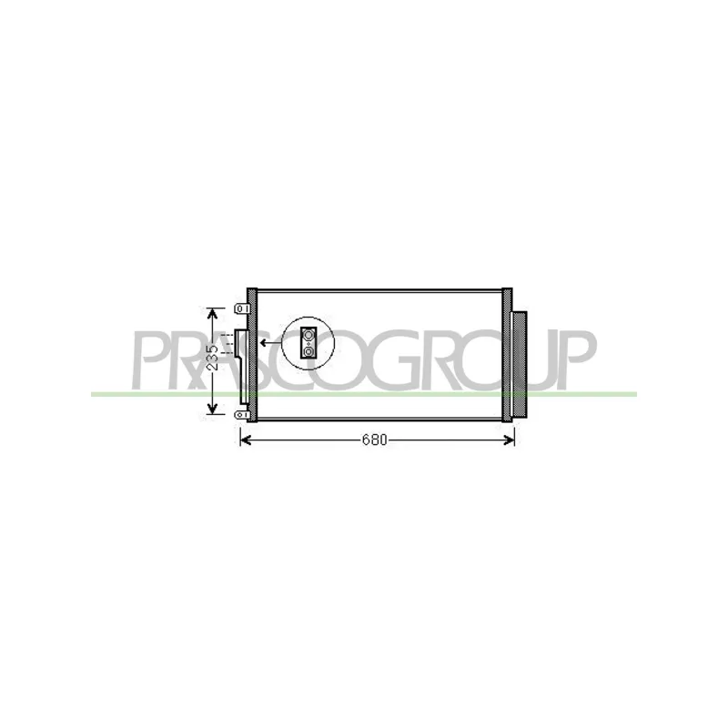 Condenseur, climatisation PRASCO FT030C001