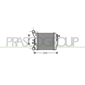 Intercooler, échangeur PRASCO FT030N002