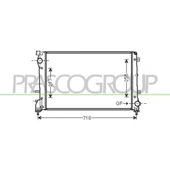 Radiateur, refroidissement du moteur PRASCO FT030R004