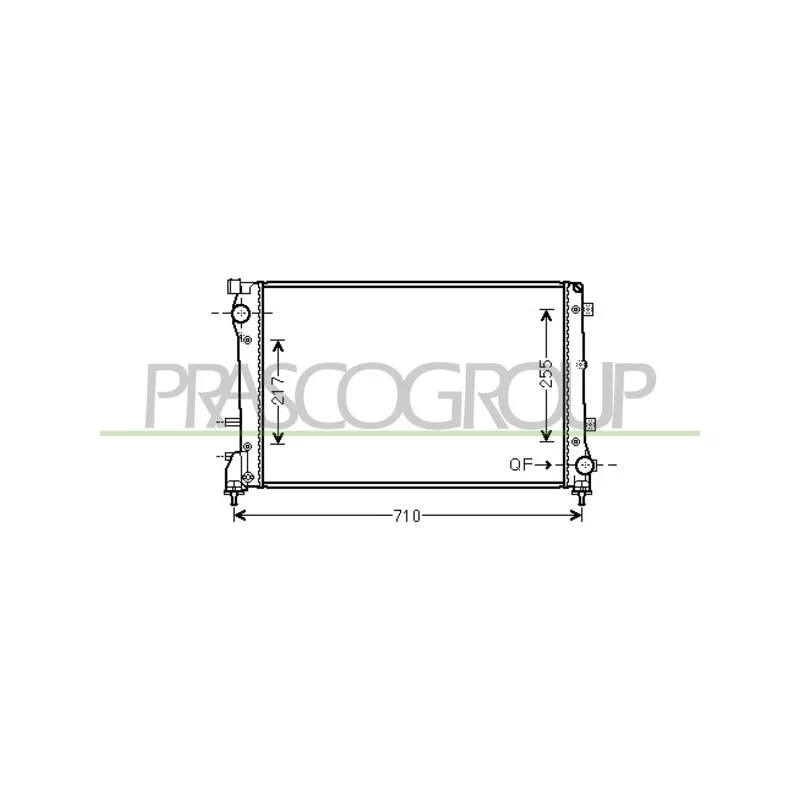Radiateur, refroidissement du moteur PRASCO FT030R004