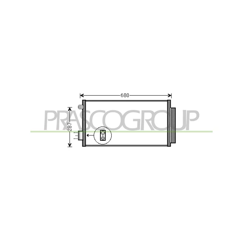 Condenseur, climatisation PRASCO FT040C002
