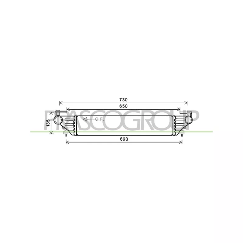 Intercooler, échangeur PRASCO FT040N001