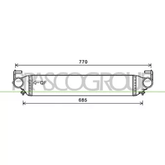 Intercooler, échangeur PRASCO FT060N001