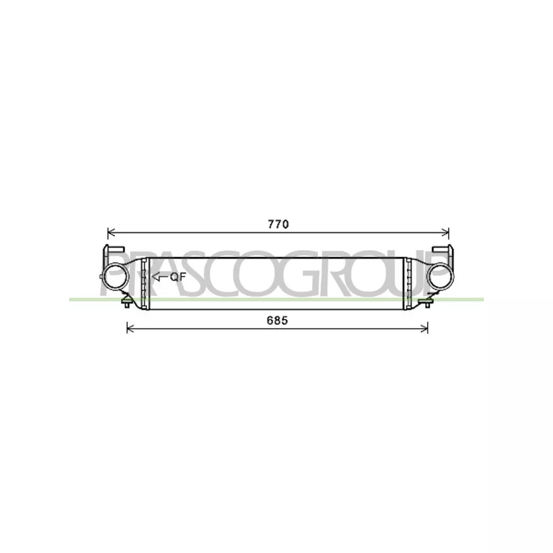 Intercooler, échangeur PRASCO FT060N001
