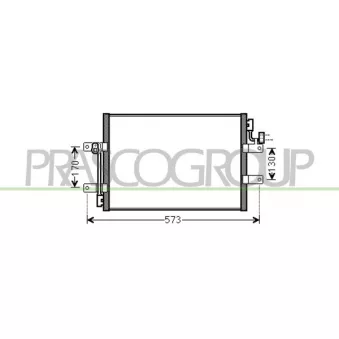 Condenseur, climatisation PRASCO FT113C003