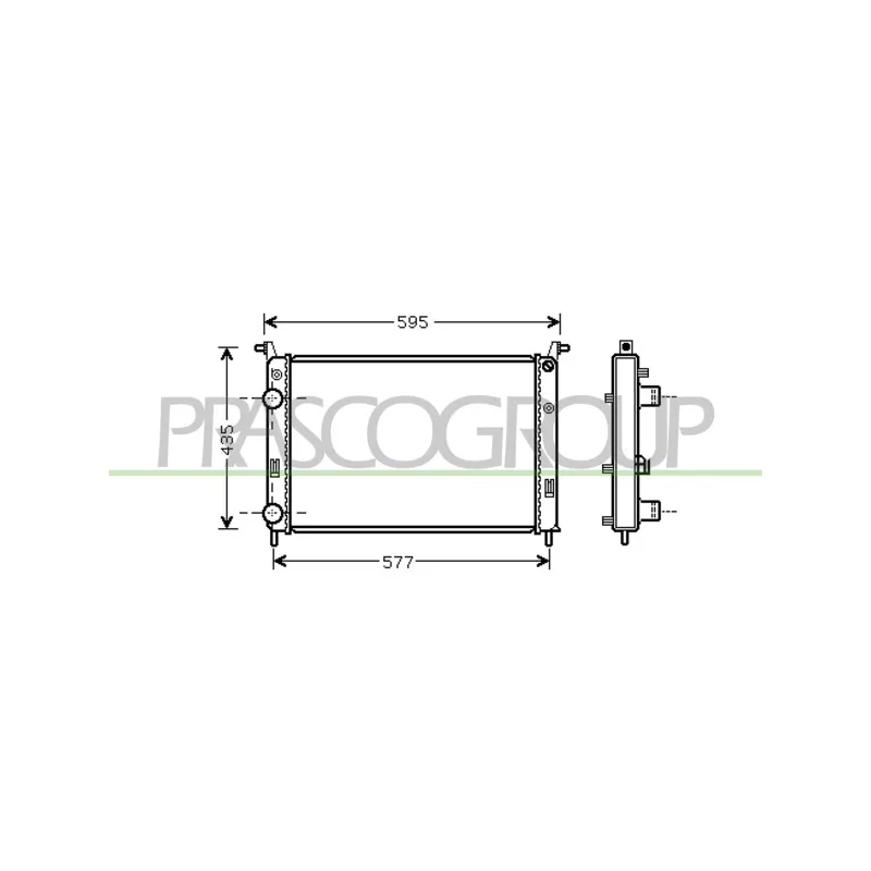 Radiateur, refroidissement du moteur PRASCO FT113R010