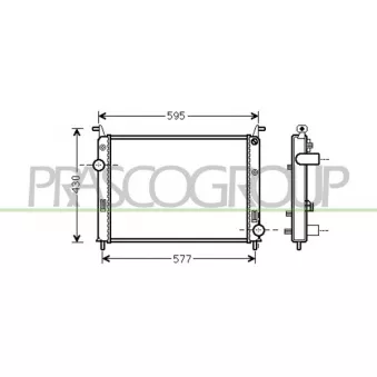 Radiateur, refroidissement du moteur PRASCO FT114R001