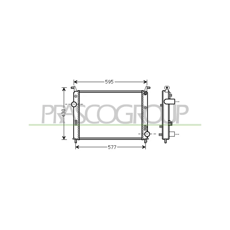 Radiateur, refroidissement du moteur PRASCO FT114R001