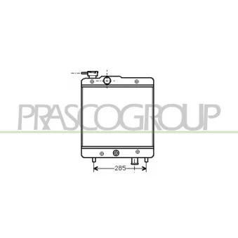 Radiateur, refroidissement du moteur PRASCO FT119R001