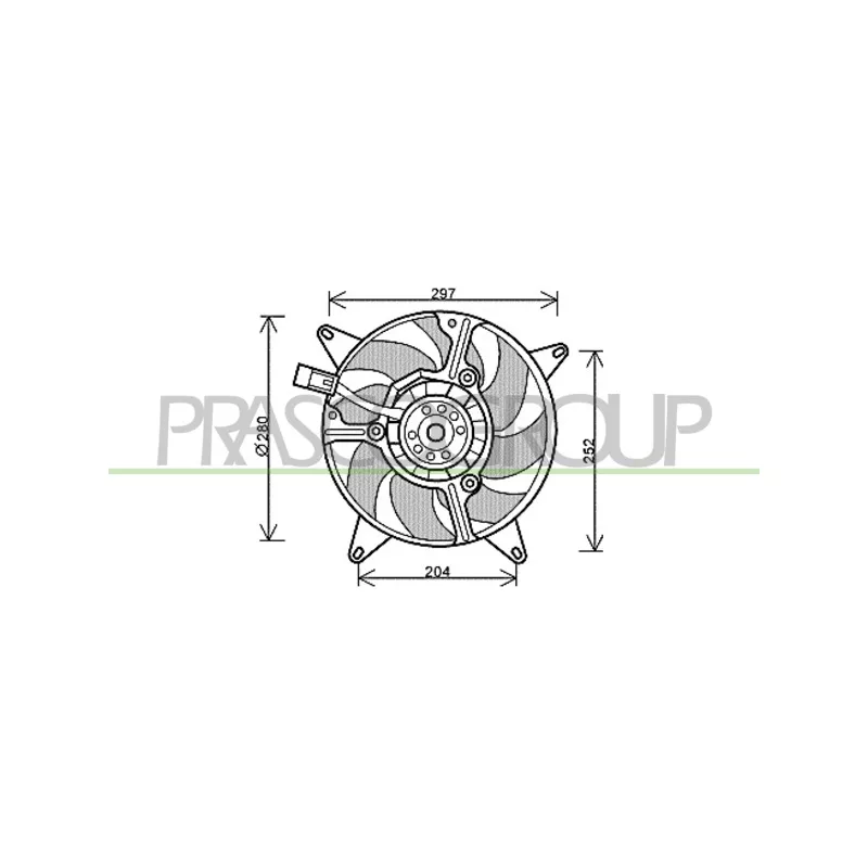 Ventilateur, refroidissement du moteur PRASCO FT121F003