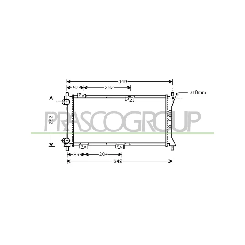 Radiateur, refroidissement du moteur PRASCO FT121R005