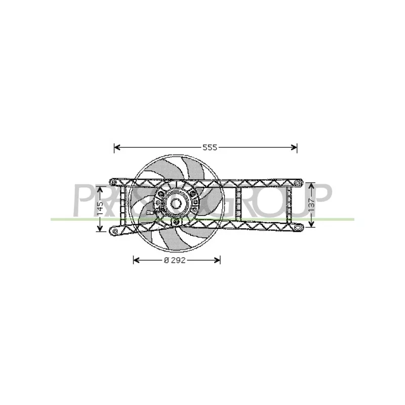 Ventilateur, refroidissement du moteur PRASCO FT122F001
