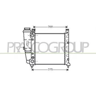 Radiateur, refroidissement du moteur PRASCO FT127R001