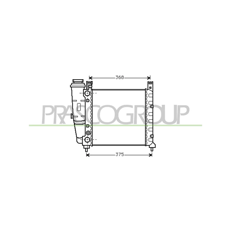 Radiateur, refroidissement du moteur PRASCO FT127R001