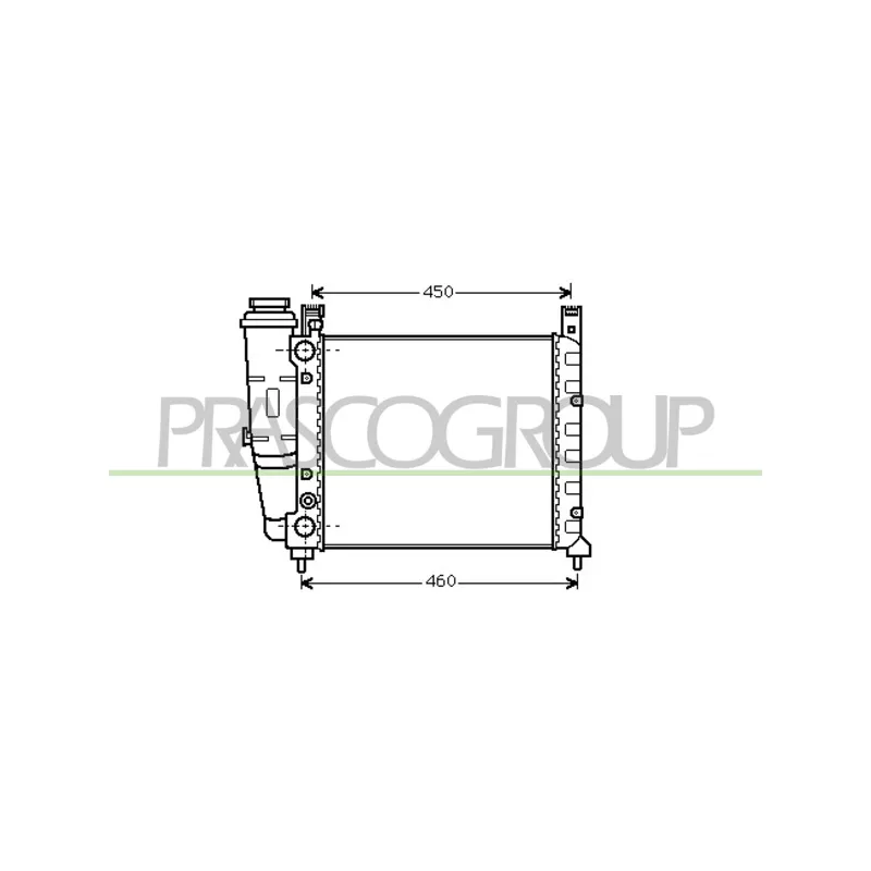 Radiateur, refroidissement du moteur PRASCO FT127R002