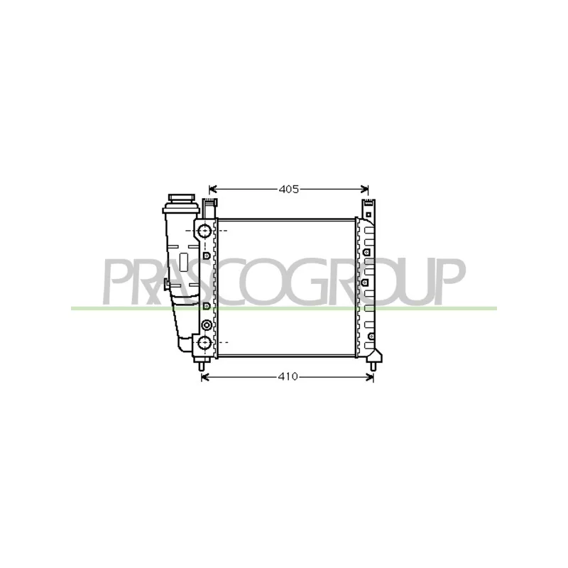 Radiateur, refroidissement du moteur PRASCO FT127R009