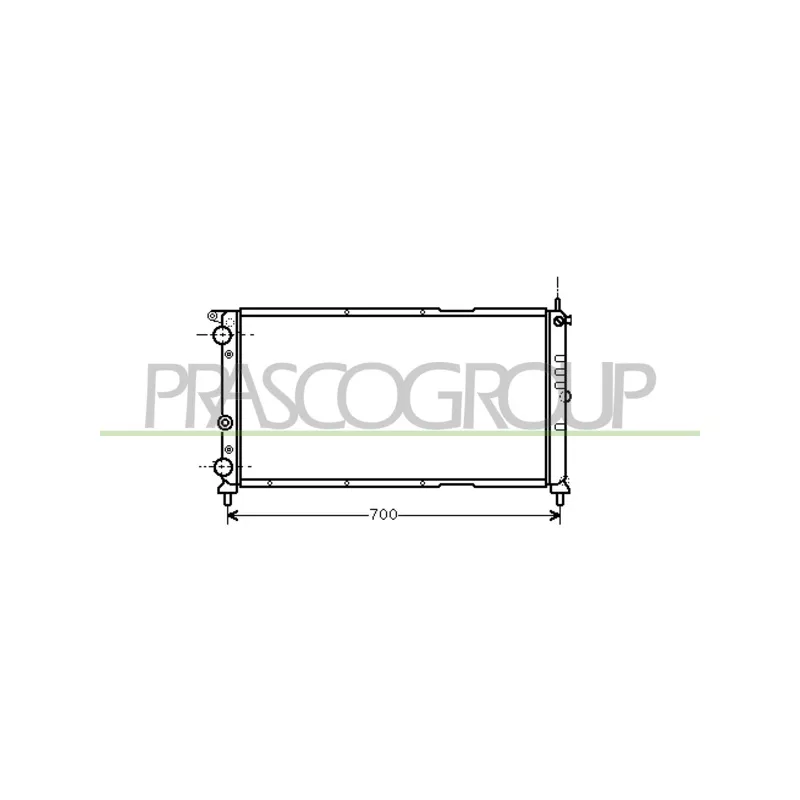 Radiateur, refroidissement du moteur PRASCO FT132R006
