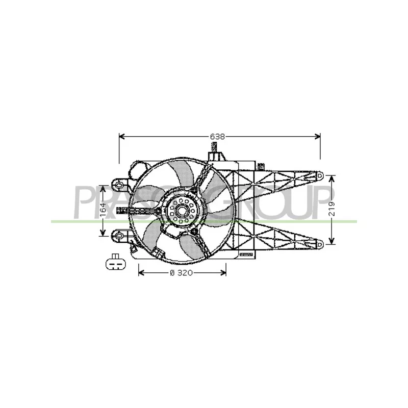 Ventilateur, refroidissement du moteur PRASCO FT133F001