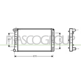 Radiateur, refroidissement du moteur PRASCO