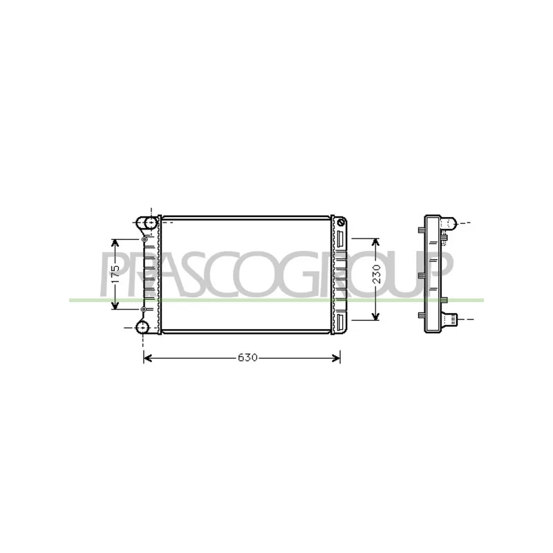 Radiateur, refroidissement du moteur PRASCO FT133R003