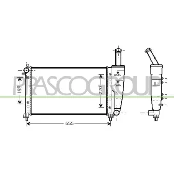 Radiateur, refroidissement du moteur PRASCO