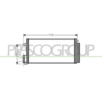 Condenseur, climatisation PRASCO FT137C001