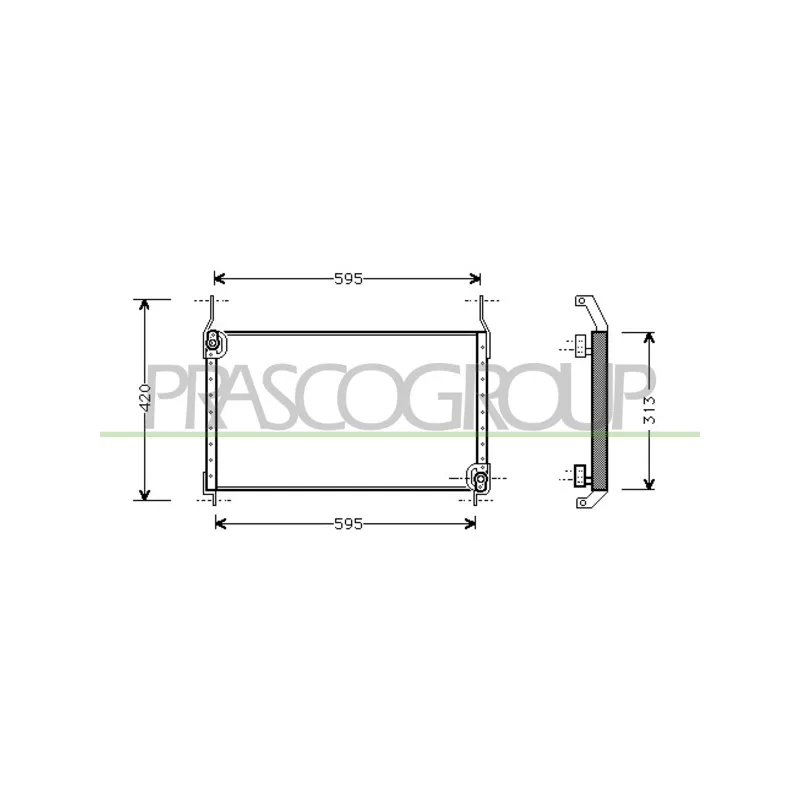 Condenseur, climatisation PRASCO FT137C003