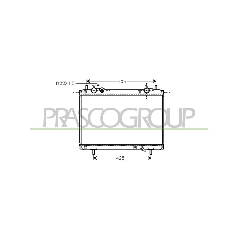 Radiateur, refroidissement du moteur PRASCO FT137R009