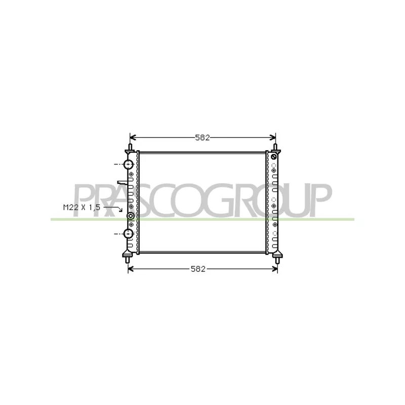 Radiateur, refroidissement du moteur PRASCO FT137R013