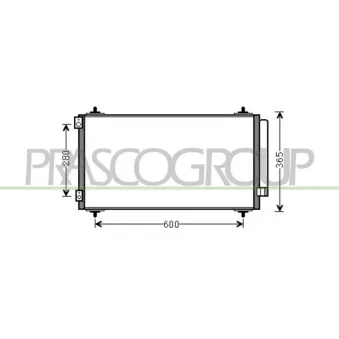 Condenseur, climatisation PRASCO FT152C001