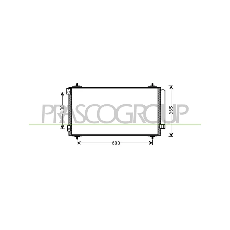 Condenseur, climatisation PRASCO FT152C001