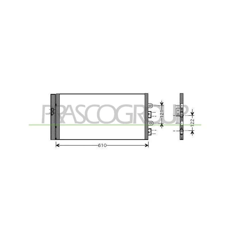 Condenseur, climatisation PRASCO FT340C002