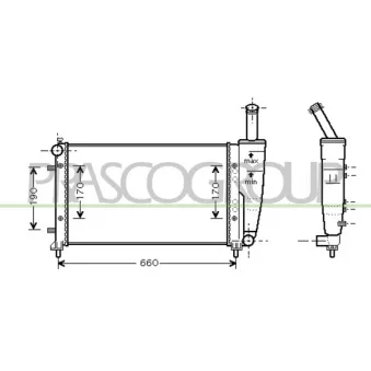 Radiateur, refroidissement du moteur PRASCO