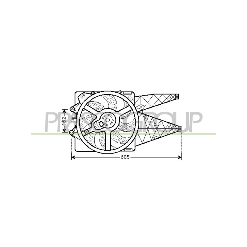 Ventilateur, refroidissement du moteur PRASCO FT342F009