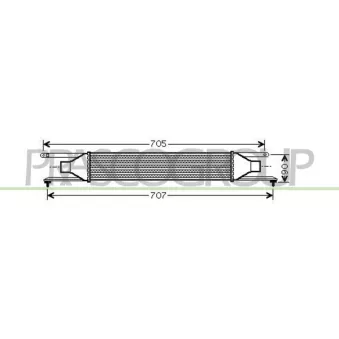 Intercooler, échangeur PRASCO FT342N002