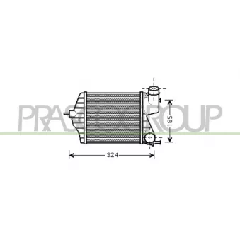 Intercooler, échangeur PRASCO FT350N002
