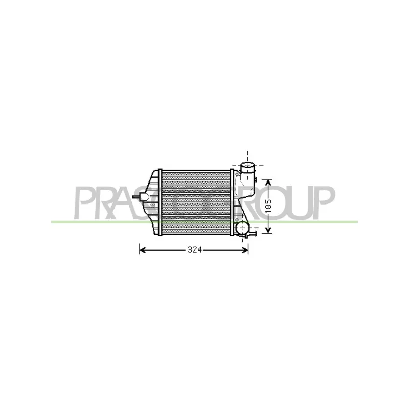 Intercooler, échangeur PRASCO FT350N002