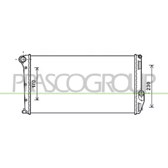 Radiateur, refroidissement du moteur PRASCO