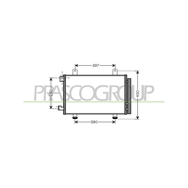 Condenseur, climatisation PRASCO FT360C001