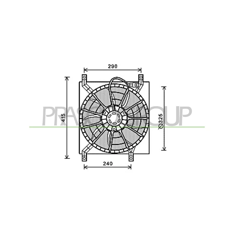 Ventilateur, refroidissement du moteur PRASCO FT360F001